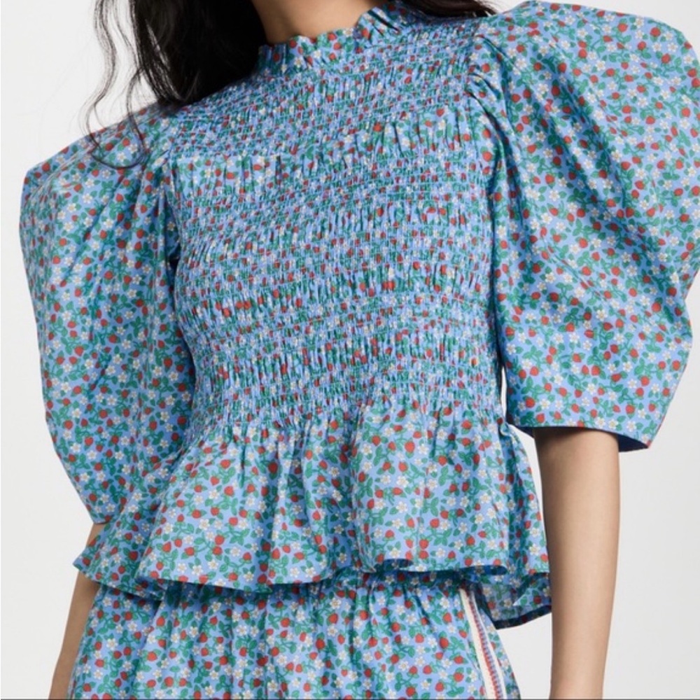 Sea New York Liberty Lilly Puff Sleeve Blouse